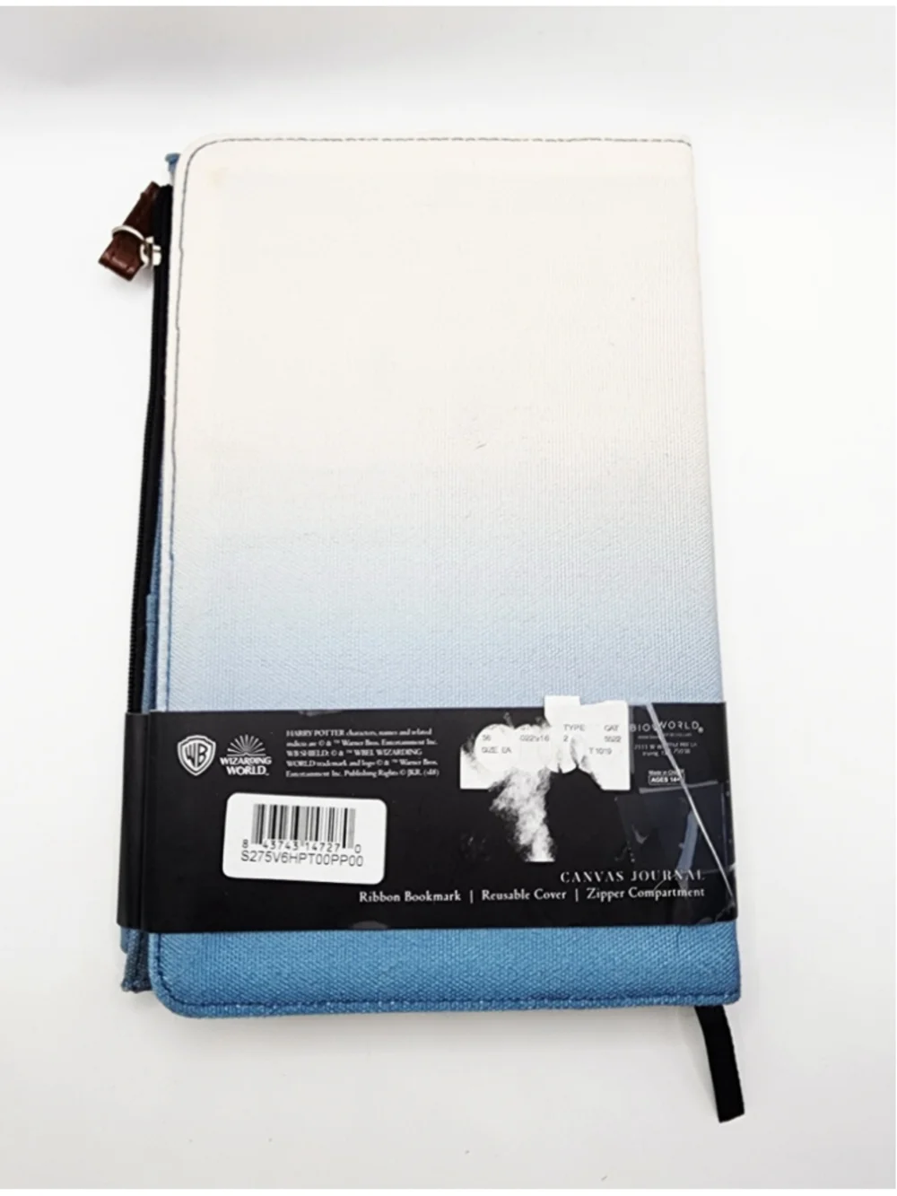 Harry Potter Platform 9 3/4 Canvas Journal Notebook with Reusable Cover NWT
